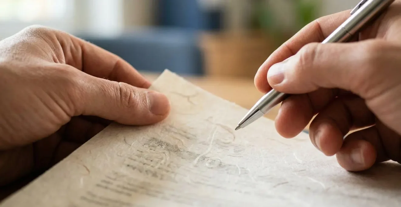 Gros plan sur un certificat RGE Qualibat, avec une main pointant la section des codes de qualification des travaux.