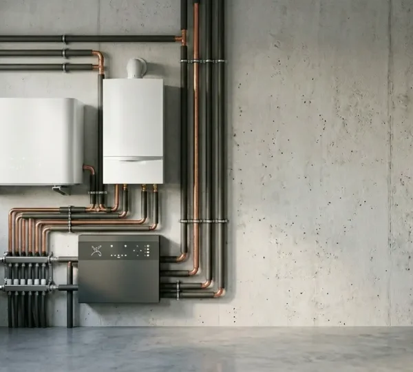 Installation d'un système de chauffage hybride couplant pompe à chaleur et chaudière dans une maison moderne